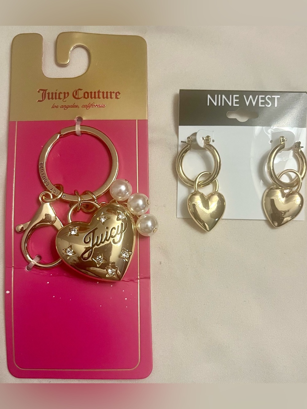 JUICY COUTURE Women's Brown Loungewear Set (Size: XL) Keychain & Earrings Bundle - Picture 5 of 7